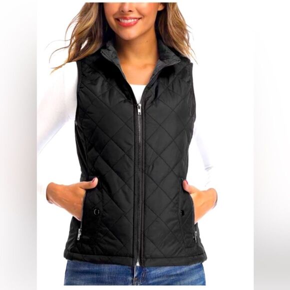 Calvin Klein Jackets & Blazers - (W3)‎ Calvin Klein black quilted vest size S